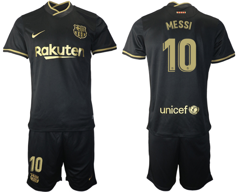 Men 2020-2021 club Barcelona away #10 black Soccer Jerseys1->barcelona jersey->Soccer Club Jersey